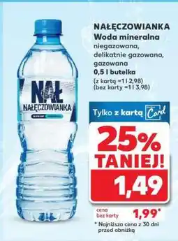 Kaufland NAŁĘCZOWIANKA Woda mineralna oferta