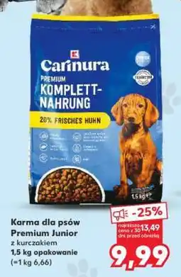 Kaufland Karma dla psów Premium Junior z kurczakiem oferta