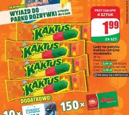 Dino Lody na patyku Kaktus cytryna truskawka oferta