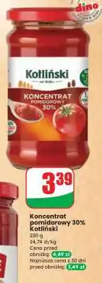 Dino Koncentrat pomidorowy 30% Kotliński oferta