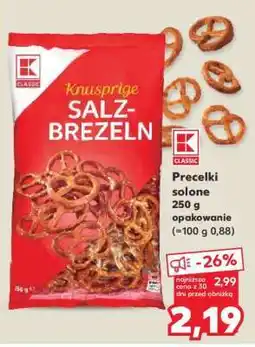 Kaufland Precelki solone 250 g opakowanie oferta