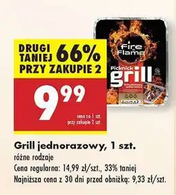 Biedronka Grill jednorazowy 1 szt oferta