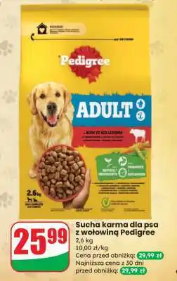 Dino Sucha karma dla psa z wołowiną Pedigree oferta