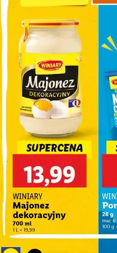 Lidl Majonez Winiary dekoracyjny oferta