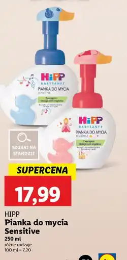 Lidl Pianka do mycia Sensitive HiPP oferta