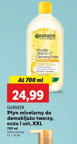 Lidl Płyn micelarny do demakijażu twarzy, oczu i ust Garnier oferta