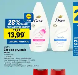 Lidl Zel pod prysznic Dove oferta