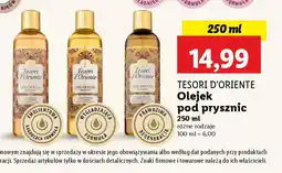 Lidl Olejek pod prysznic Tesori d'Oriente oferta