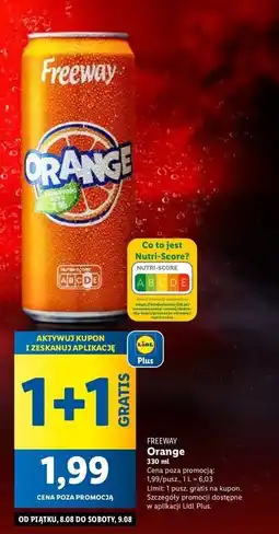 Lidl Napój pomarańczowy Freeway oferta