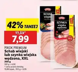 Lidl Szynka wiejska wędzona Pikok Premium oferta