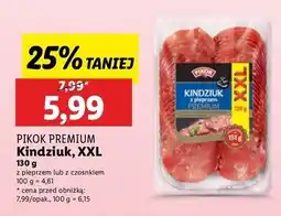 Lidl Kindziuk z czosnkiem Pikok Premium oferta