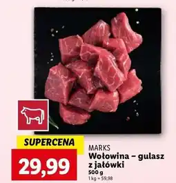 Lidl Mięso wołowe na gulasz Mark's oferta
