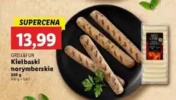 Lidl Kiełbaski norymberskie Grill And Fun oferta