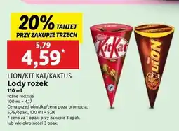 Lidl Rożek cytrynowo-truskawkowy Nestle Kaktus oferta