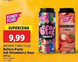 Lidl Piwo strawberry sour ale Funky Fluid oferta