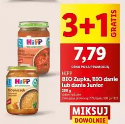 Lidl Zupka pomidorowa z ryżem i indykiem Hipp Bio oferta