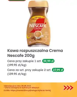 Dino Kawa rozpuszczalna Crema Nescafe oferta