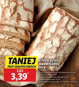 Lidl Chleb żytni bez drożdży Lidl oferta