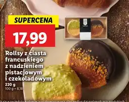 Lidl Rollsy z ciasta francuskiego z nadzieniem pistacjowym i czekoladowym 2 szt. Lidl oferta