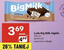 Delikatesy Centrum Lody Big Milk Algida 100 ml oferta
