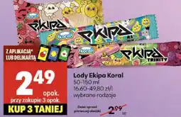 Delikatesy Centrum Lody Ekipa Koral 50-150 ml oferta