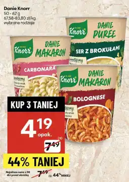 Delikatesy Centrum Danie Knorr 50-62 g oferta