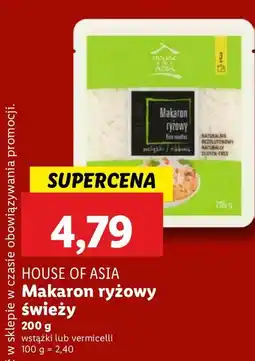 Lidl Makaron ryżowy świeży: wstążki House of Asia oferta