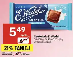 Delikatesy Centrum Czekolada mleczna E.Wedel oferta
