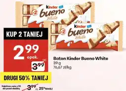 Delikatesy Centrum Baton Kinder Bueno White oferta