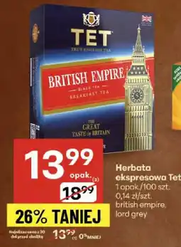 Delikatesy Centrum Herbata ekspresowa Tet British Empire oferta