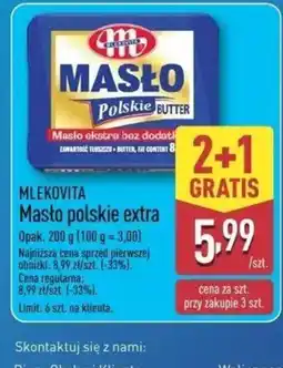 ALDI Masło Mlekovita oferta