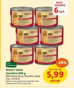 Maxi Zoo Karma dla psa Select Gold oferta