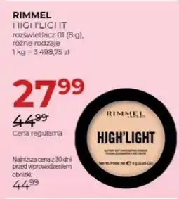Jawa Drogerie Rozświetlacz Rimmel oferta