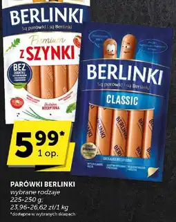 ABC Parówki Berlinki Premium z szynki/Classic oferta