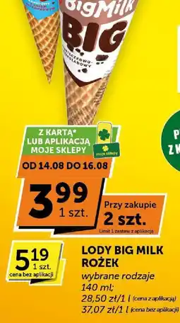 ABC Lody Big Milk różne rodzaje oferta