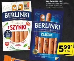 Groszek Parówki Berlinki Classic i Premium z szynki oferta