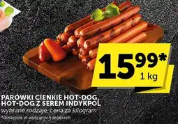 Groszek Parówki cienkie hot-dog hot-dog z serem indykpol oferta