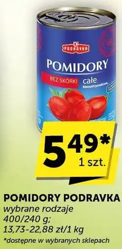 Groszek Pomidory Podravka oferta