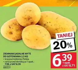 Selgros Ziemniaki jadalne myte do gotowania 2.5 kg Selgros oferta