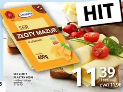 Selgros Ser złoty plastry Mlekpol oferta