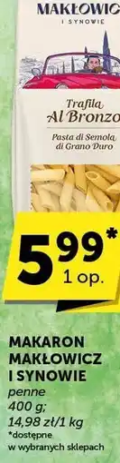 Groszek Makaron Makłowicz i Synowie penne oferta