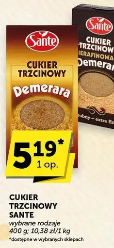 Groszek Cukier trzcinowy Sante Demerara oferta