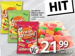 Selgros Żelki Fresh & Fruity kwaśne 1kg oferta