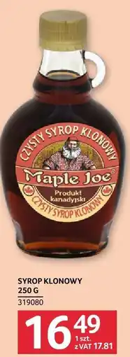 Selgros Syrop klonowy Maple Joe 250g oferta