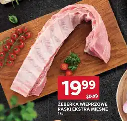 Stokrotka Żeberka wieprzowe paski ekstra mięsne Stokrotka oferta