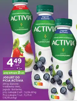 Stokrotka Jogurt do picia Activia truskawka-kiwi Danone oferta