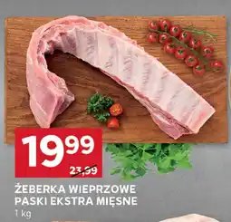 Stokrotka Żeberka wieprzowe paski ekstra mięsne Stokrotka oferta