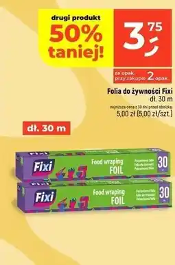 Dealz Folia spożywcza 30 m Fixi oferta