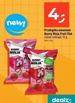 Dealz Przekąska owocowa jabłko banan truskawka Bunny Ninja oferta