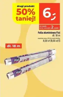 Dealz Folia aluminiowa 18 m Fixi oferta